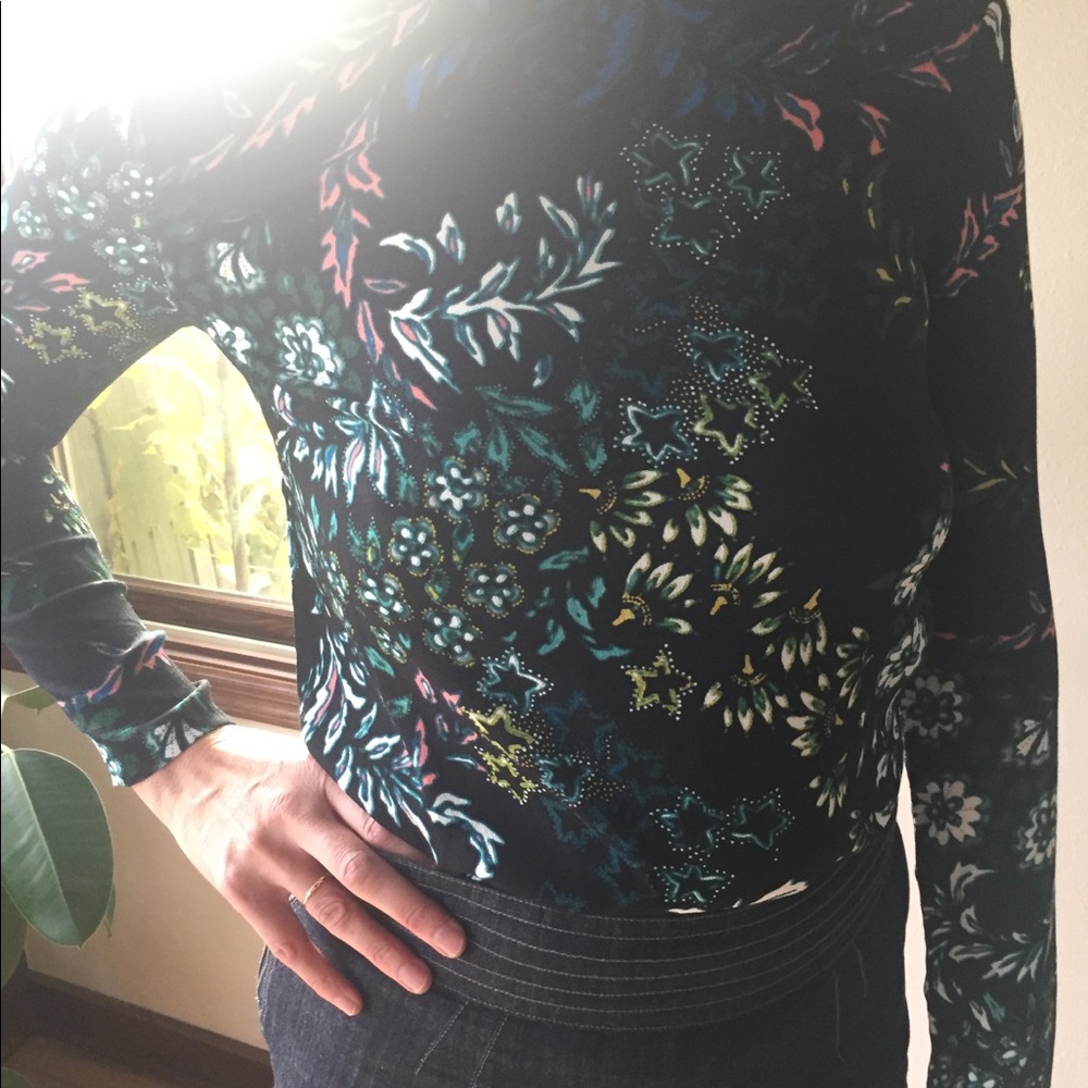 H&M Black Pattern Blouse - Picture 2 of 3